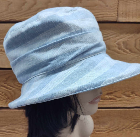 Chapeau en lin à large bord (-40%)