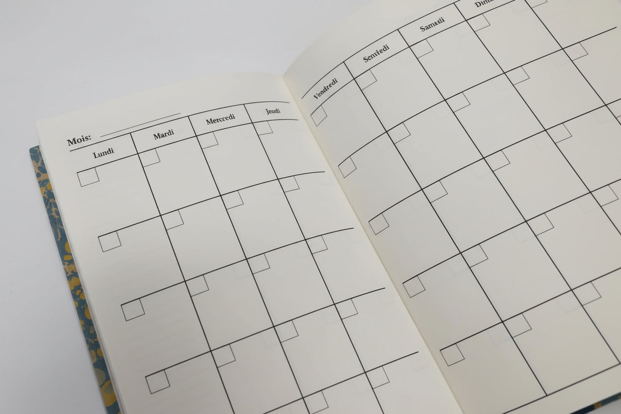 Agenda marbré non-daté