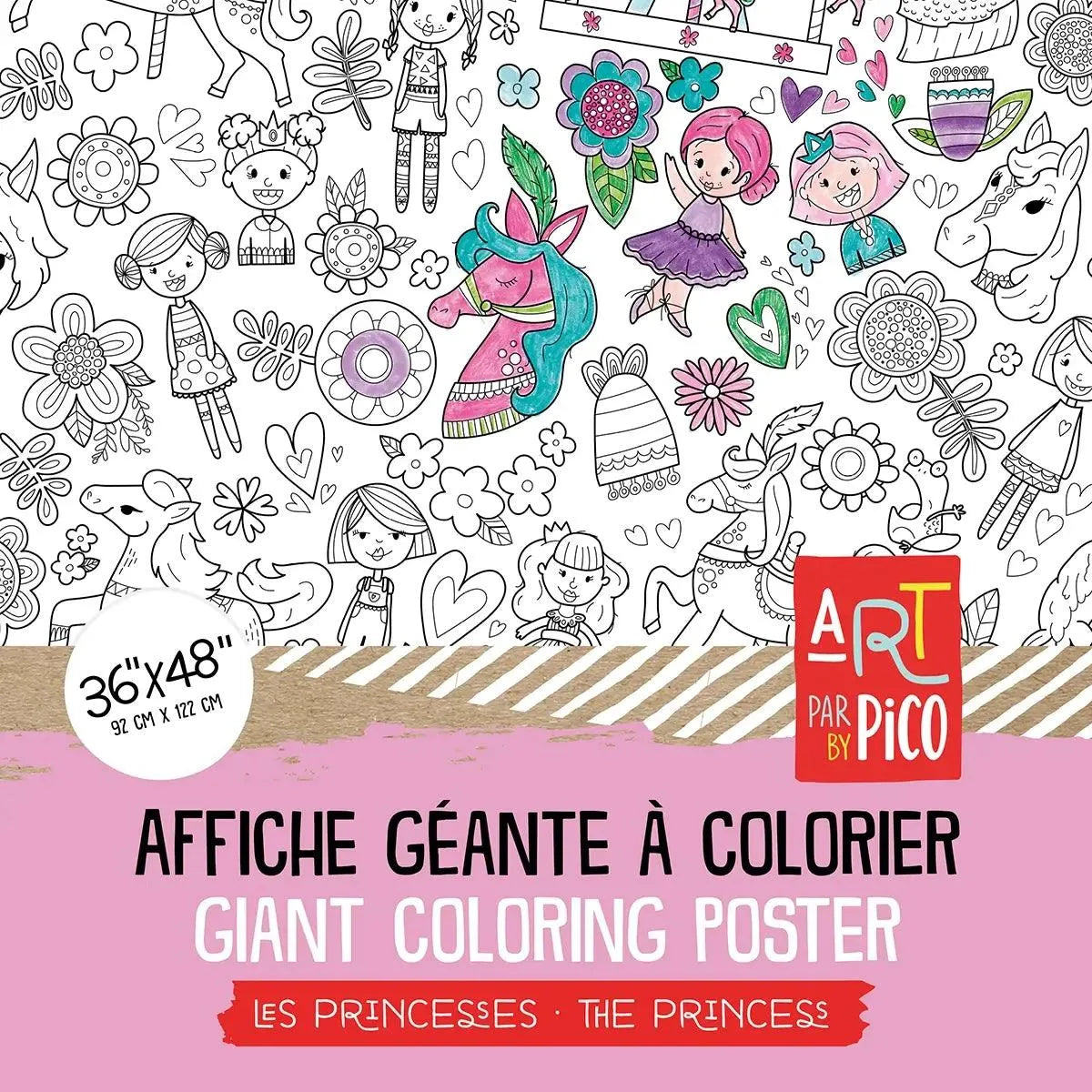 Affiche géante à colorier