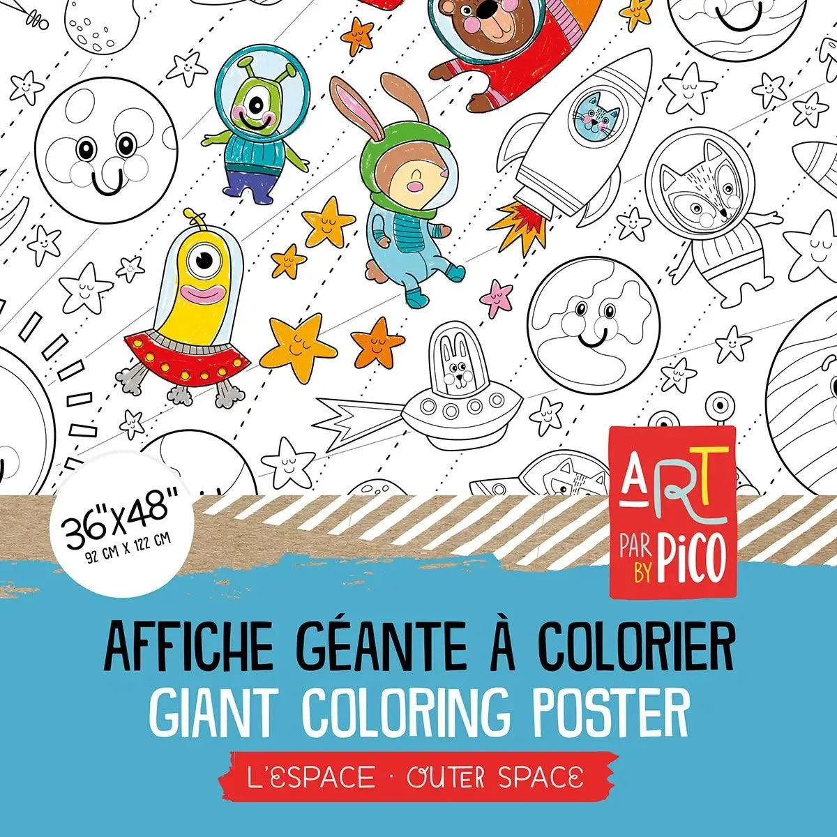 Affiche géante à colorier