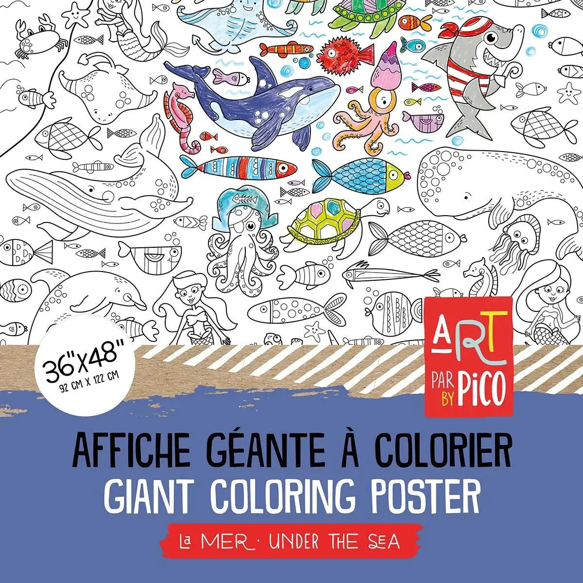 Affiche géante à colorier