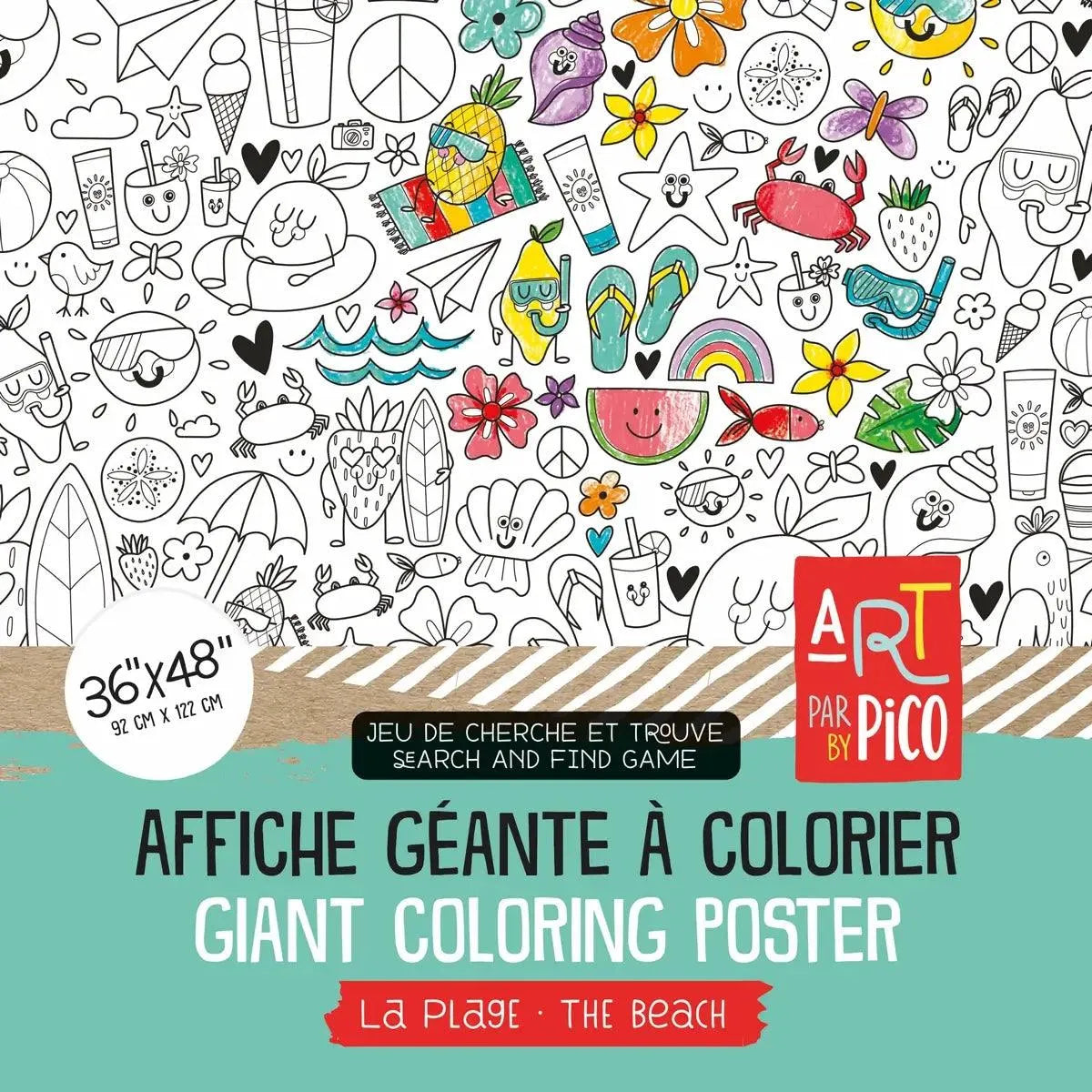 Affiche géante à colorier