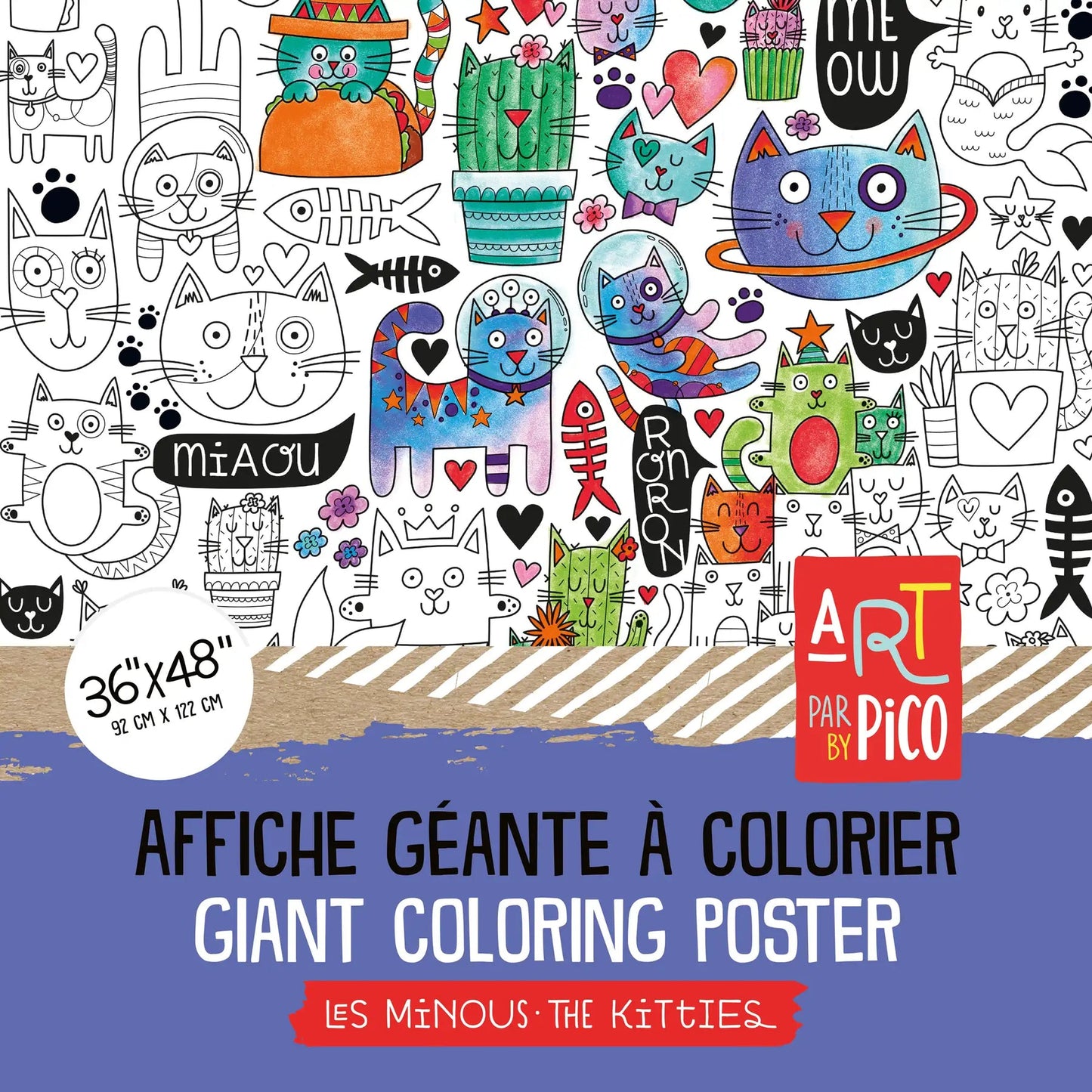 Affiche géante à colorier