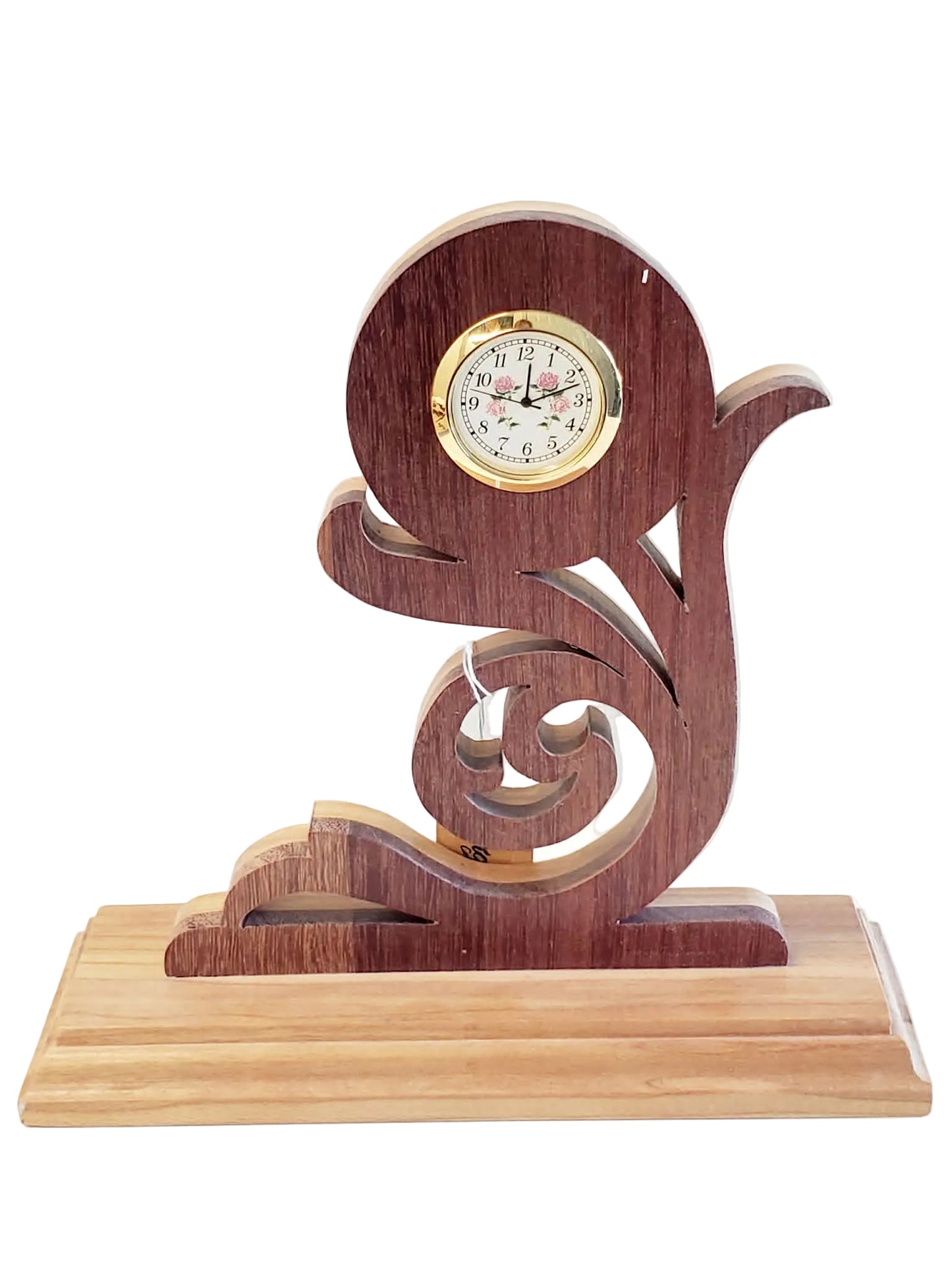 Horloge en bois faite à la main