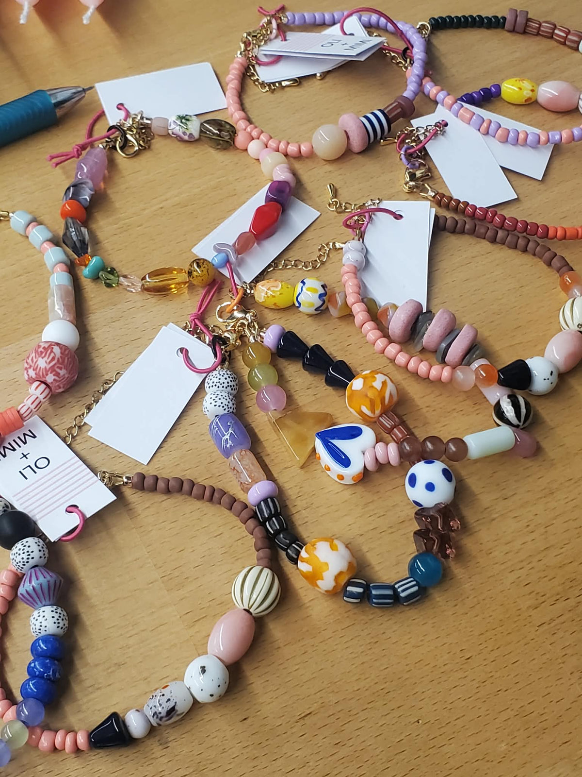 Bracelets en perles de verre