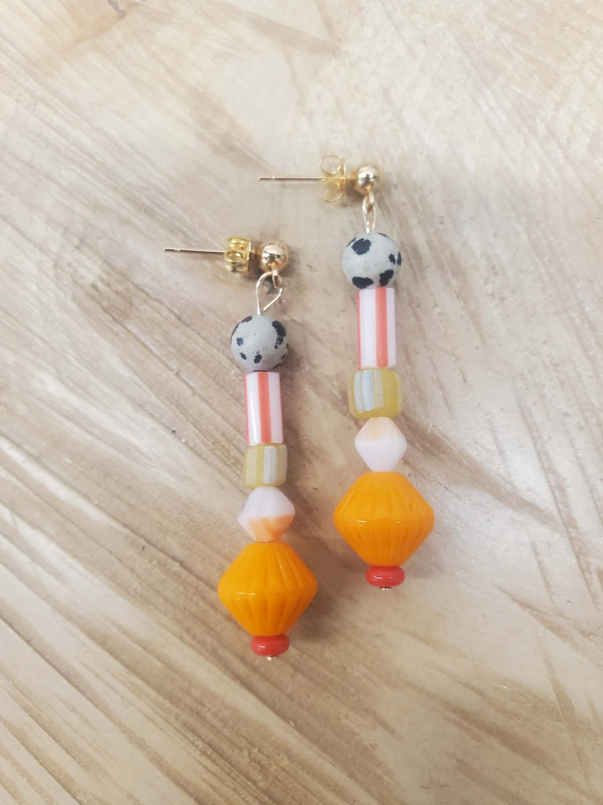 Boucles d'oreilles toupie