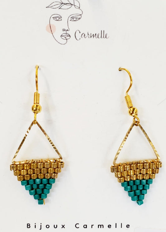 Boucles d’oreilles géométriques originales