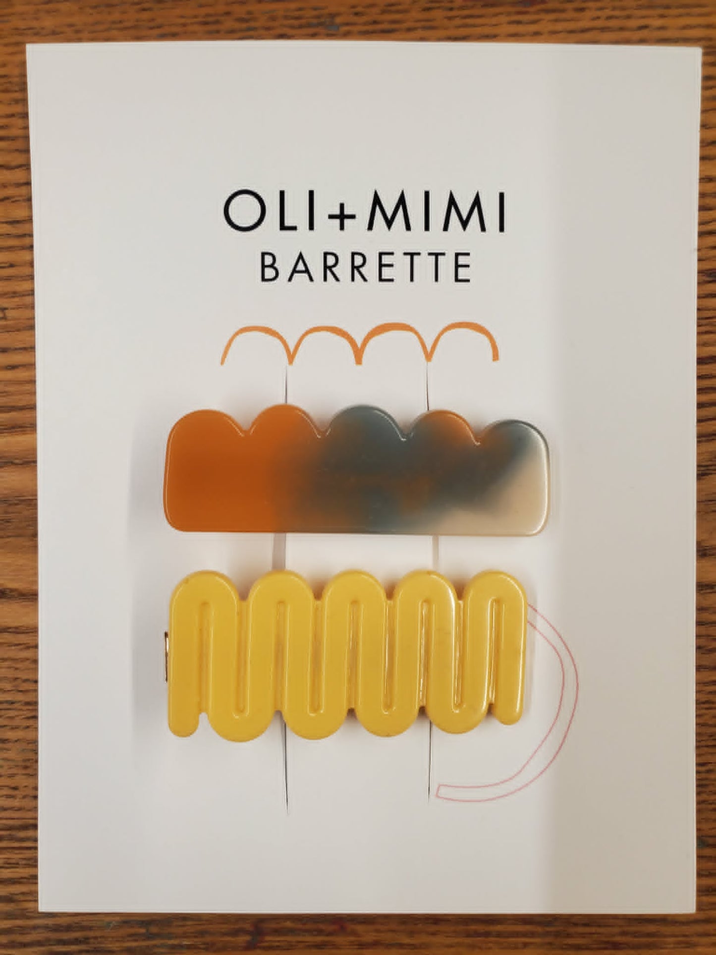 Duo de barrettes à clip française