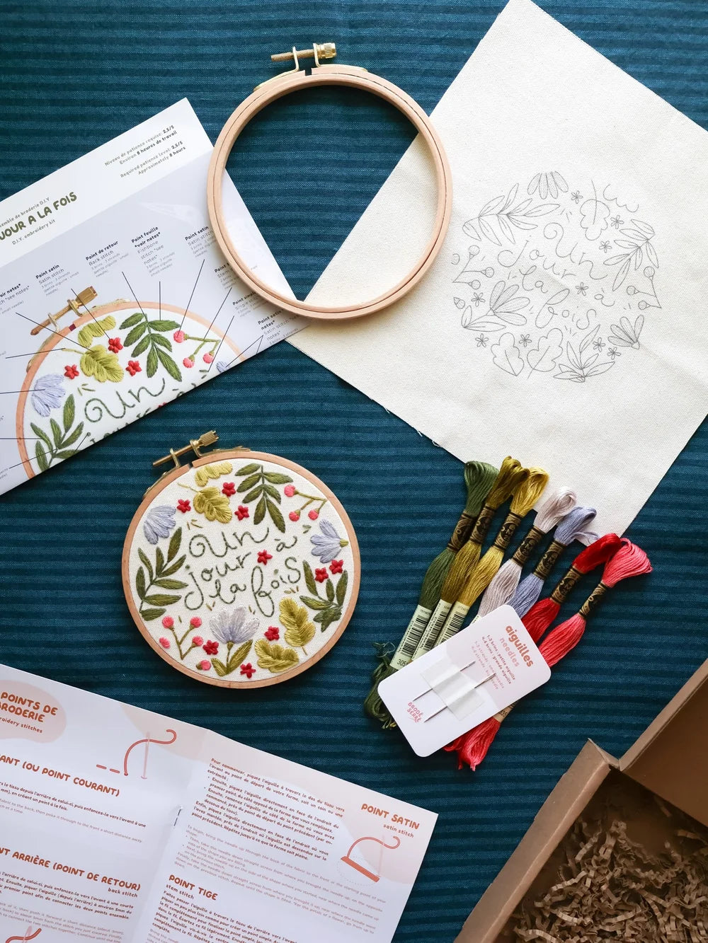 Kit de broderie - Un jour à la fois