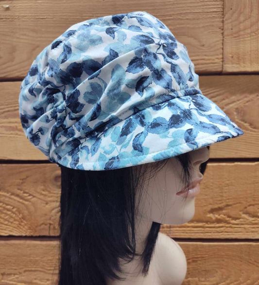 Casquette polyester - Fleurs bleues (-40%)