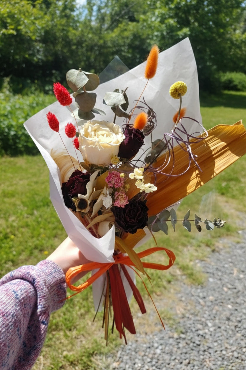 Bouquet de fleurs séchées - Aux fleurs folies