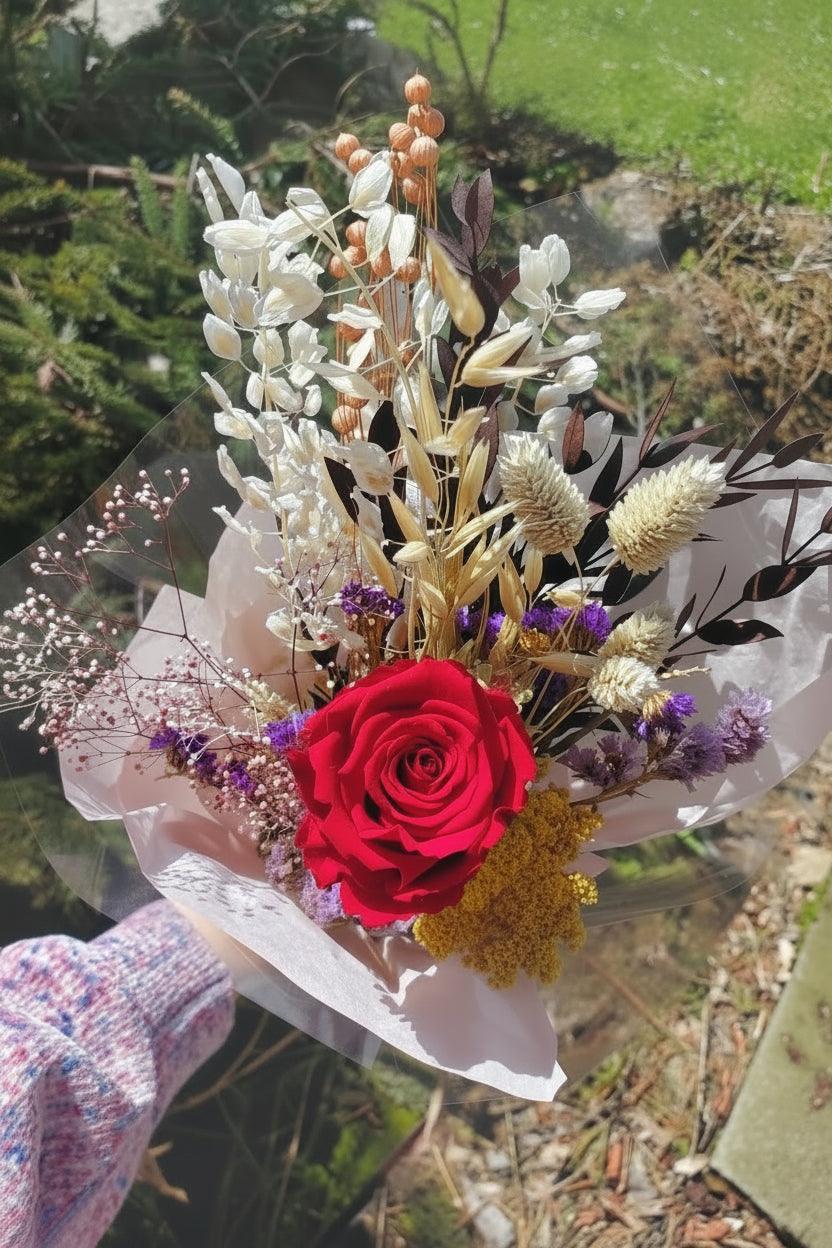 Bouquet de fleurs séchées - Aux fleurs folies