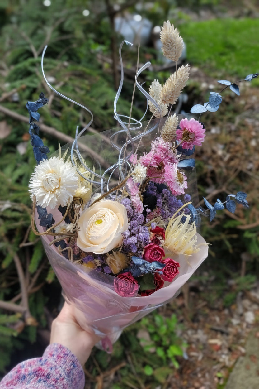 Bouquet de fleurs séchées - Aux fleurs folies