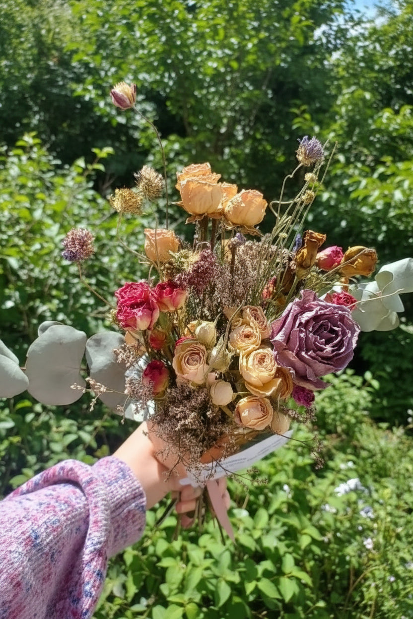 Bouquet de fleurs séchées - Aux fleurs folies