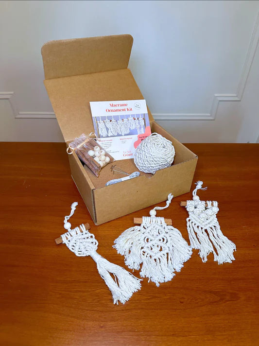 Kit DIY Ornements en macramé