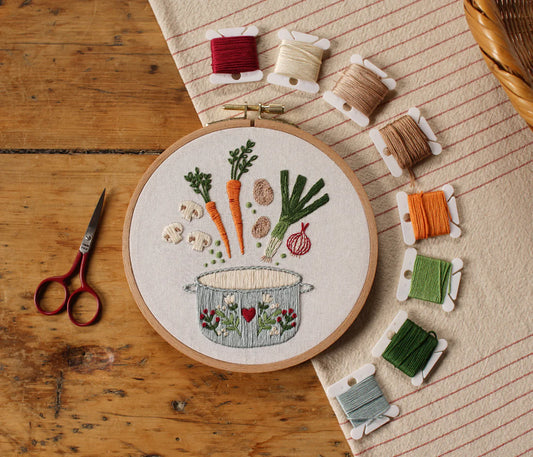Kit de broderie - Soupe du potager