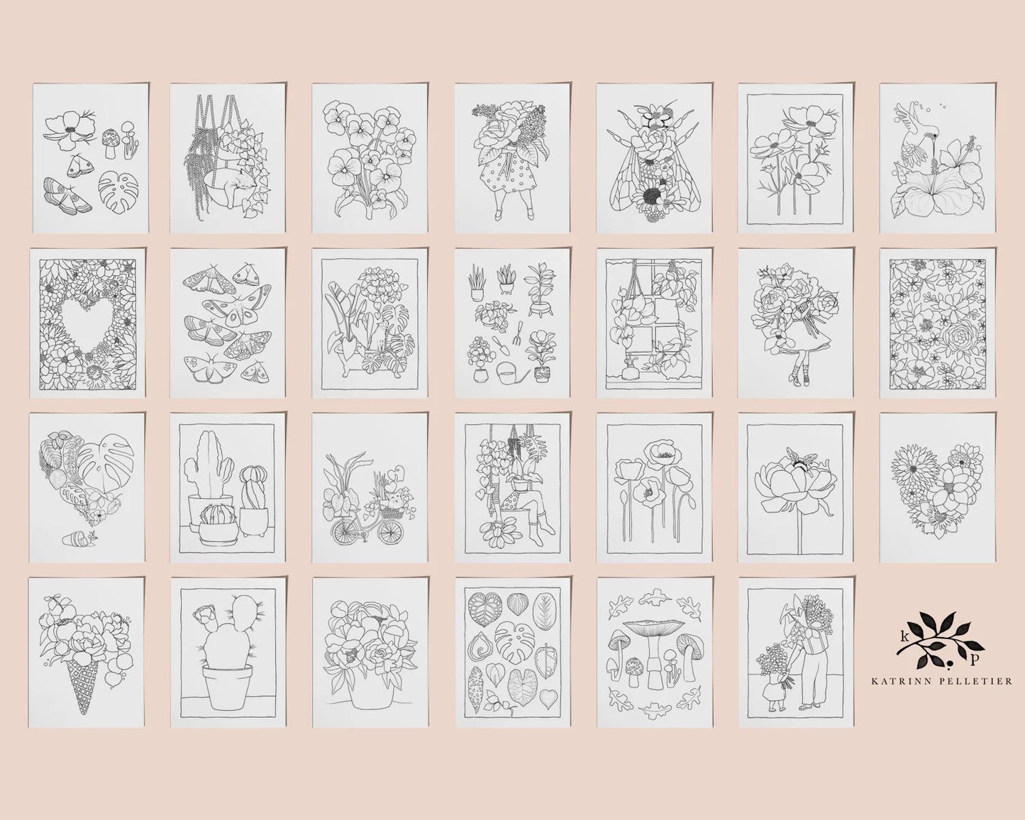 Le Cahier de coloriage Botanique