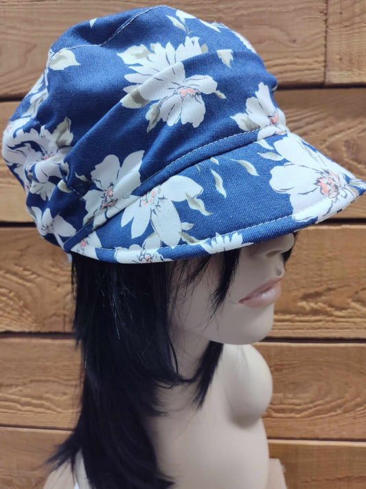 Casquette coton - Fleurs blanches (-40%)