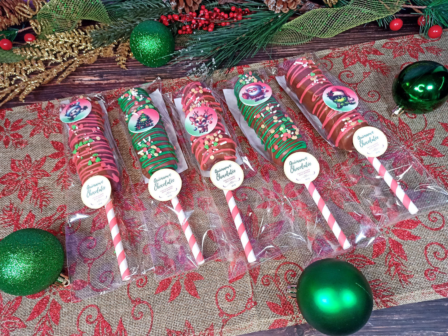 Guimauve au chocolat de Noël