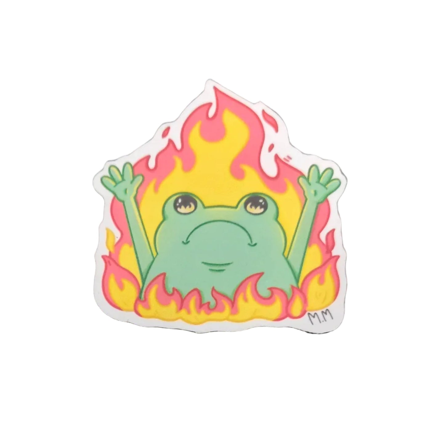 Grenouille en feu