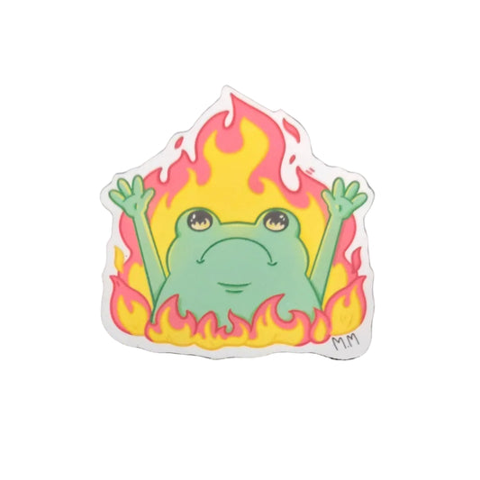 Grenouille en feu