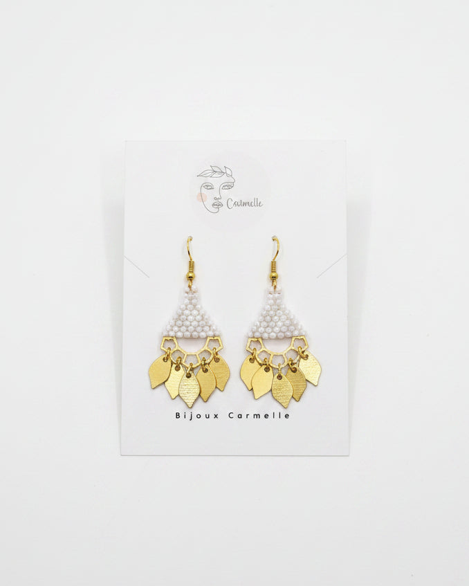 Boucles d'oreilles perlées - Bijoux Carmelle