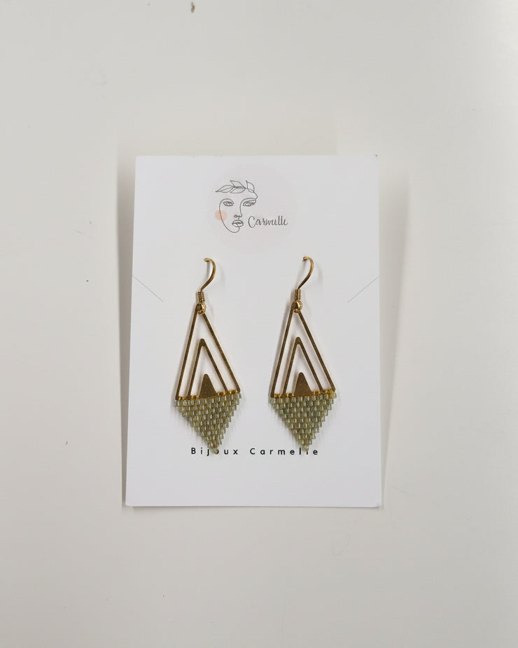 Boucles d'oreilles perlées - Bijoux Carmelle