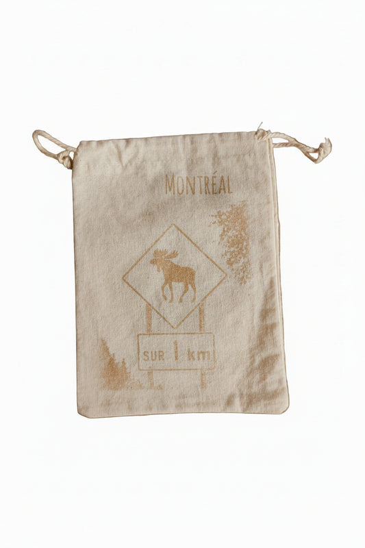 Pochette sérigraphiée à cordon - Petite
