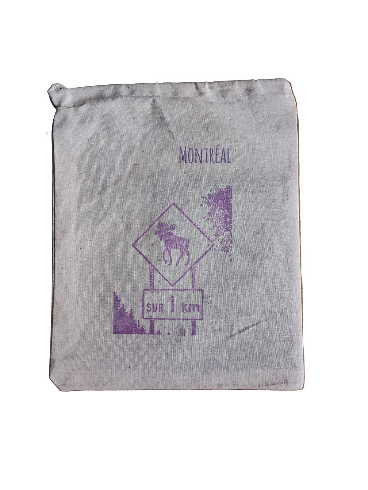 Pochette à cordon sérigraphiée - Moyen