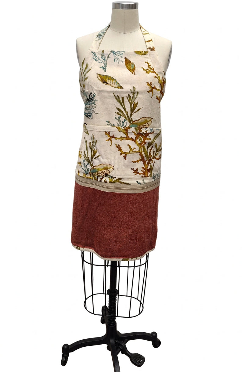 Tablier interchangeable - Algues et coquillages