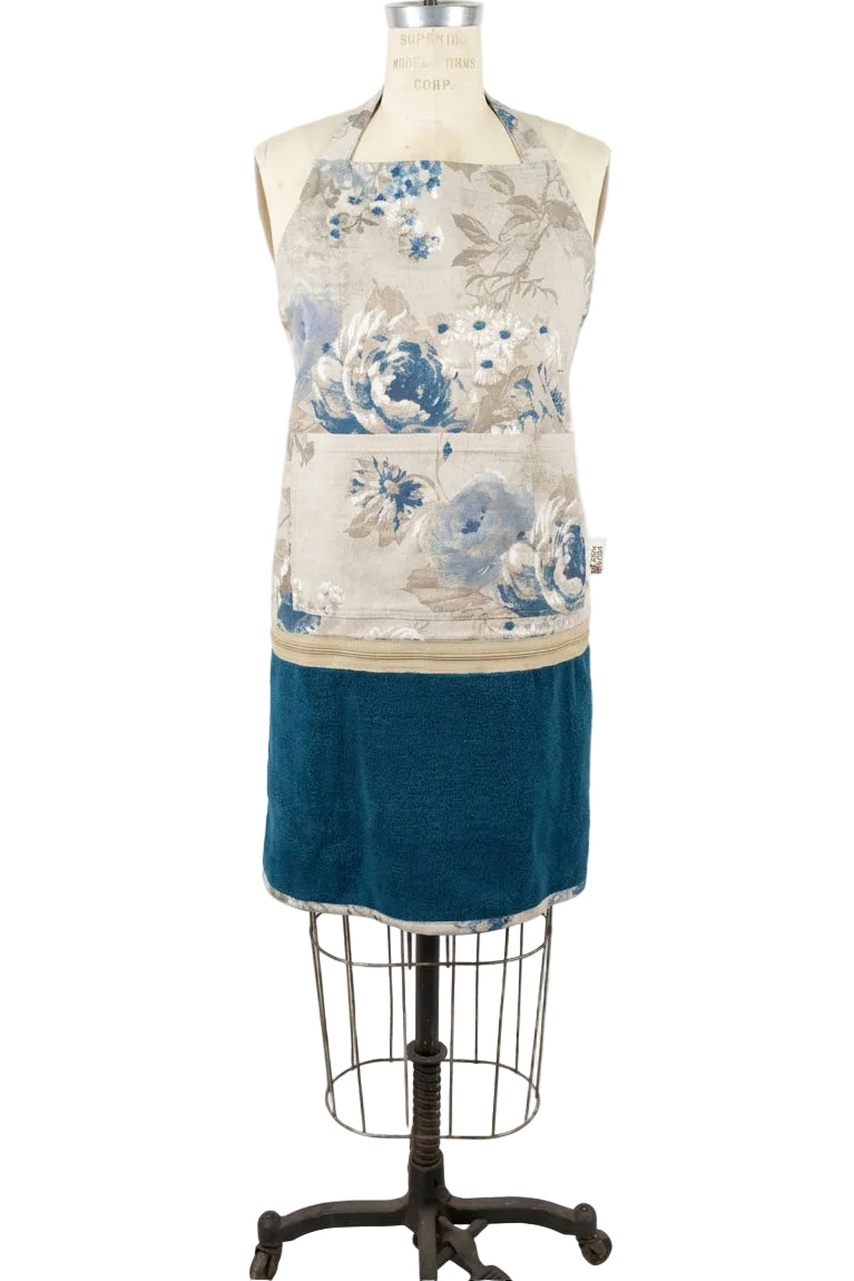 Tablier interchangeable - Roses bleues
