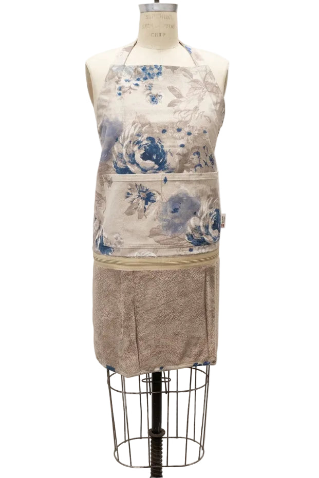 Tablier interchangeable - Roses bleues