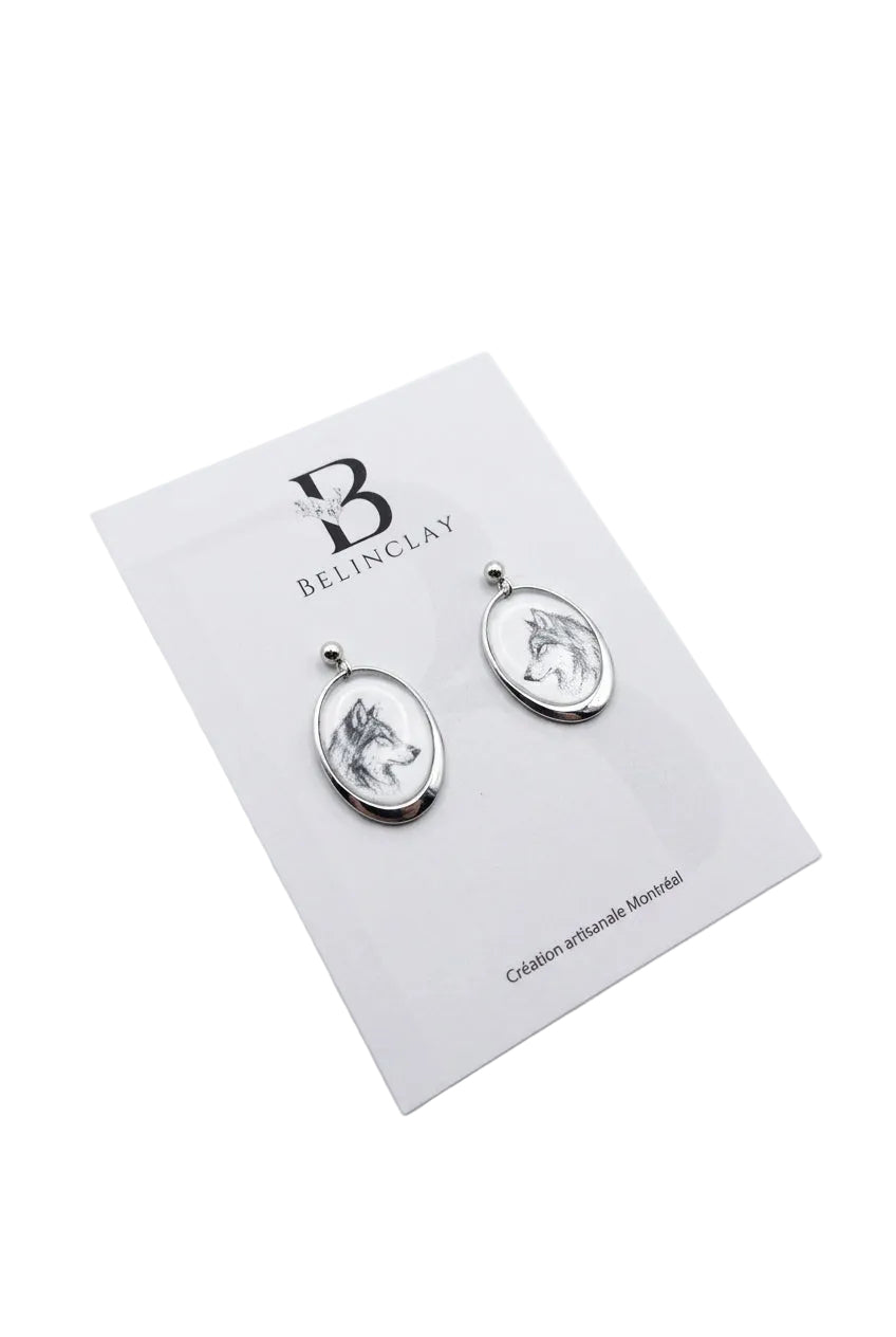 Boucles d'oreilles Ovalune