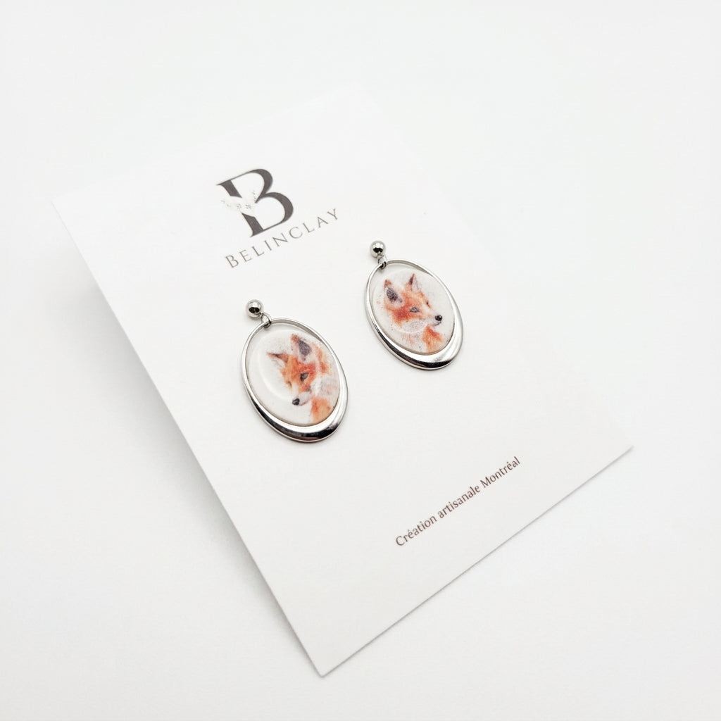 Boucles d'oreilles Ovalune