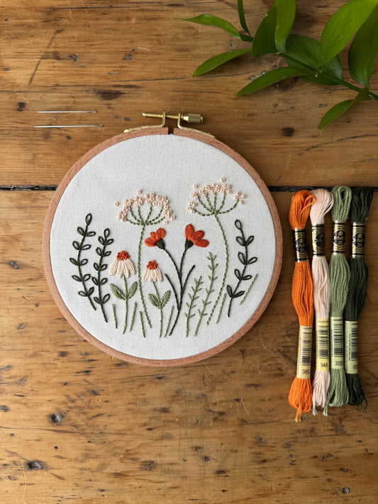 Kit de broderie - Fleurs sauvages