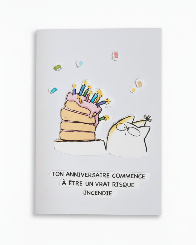 Cartes de souhaits - Cats and paper