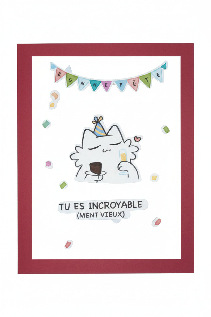 Cartes de souhaits - Cats and paper