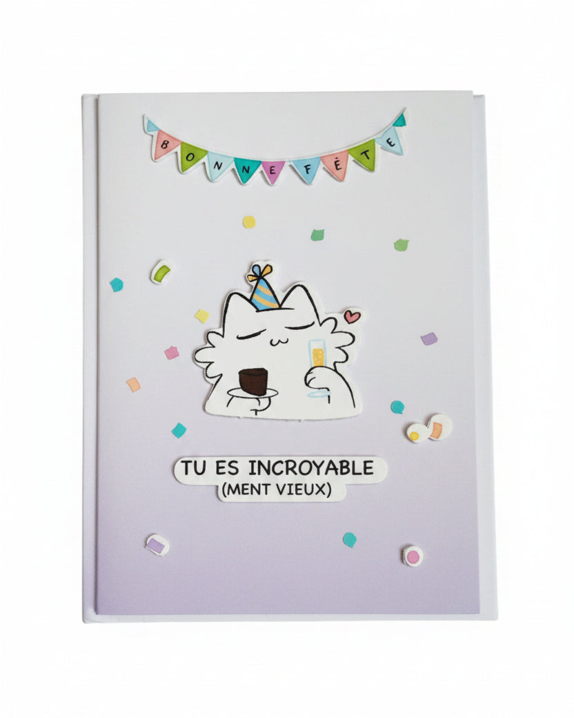 Cartes de souhaits - Cats and paper