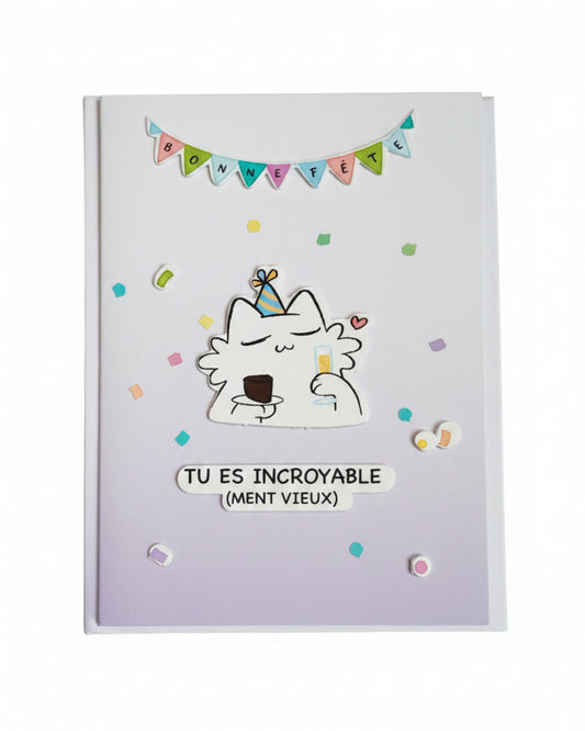 Cartes de souhaits - Cats and paper