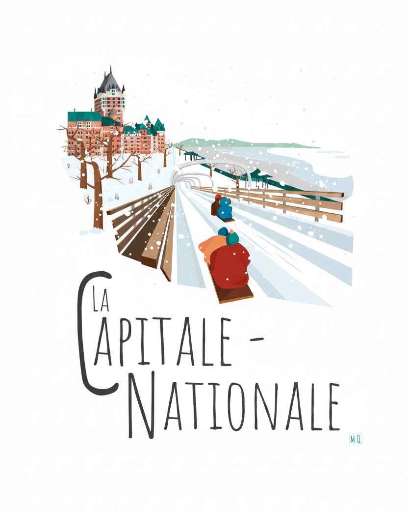 Capitale nationale - Château Frontenac (hiver)