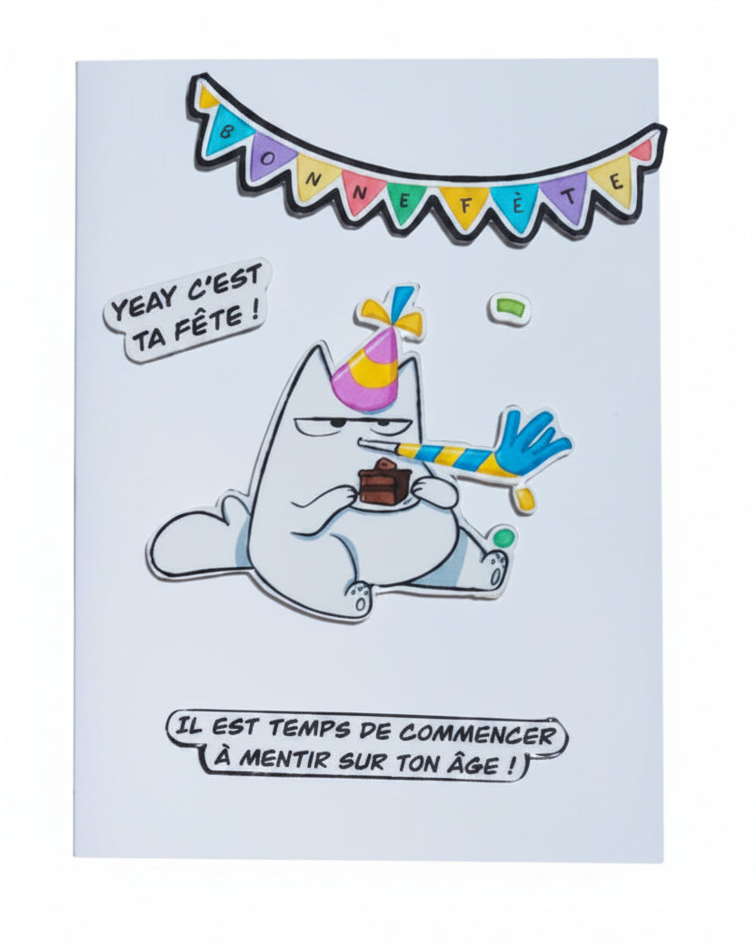 Cartes de souhaits - Cats and paper