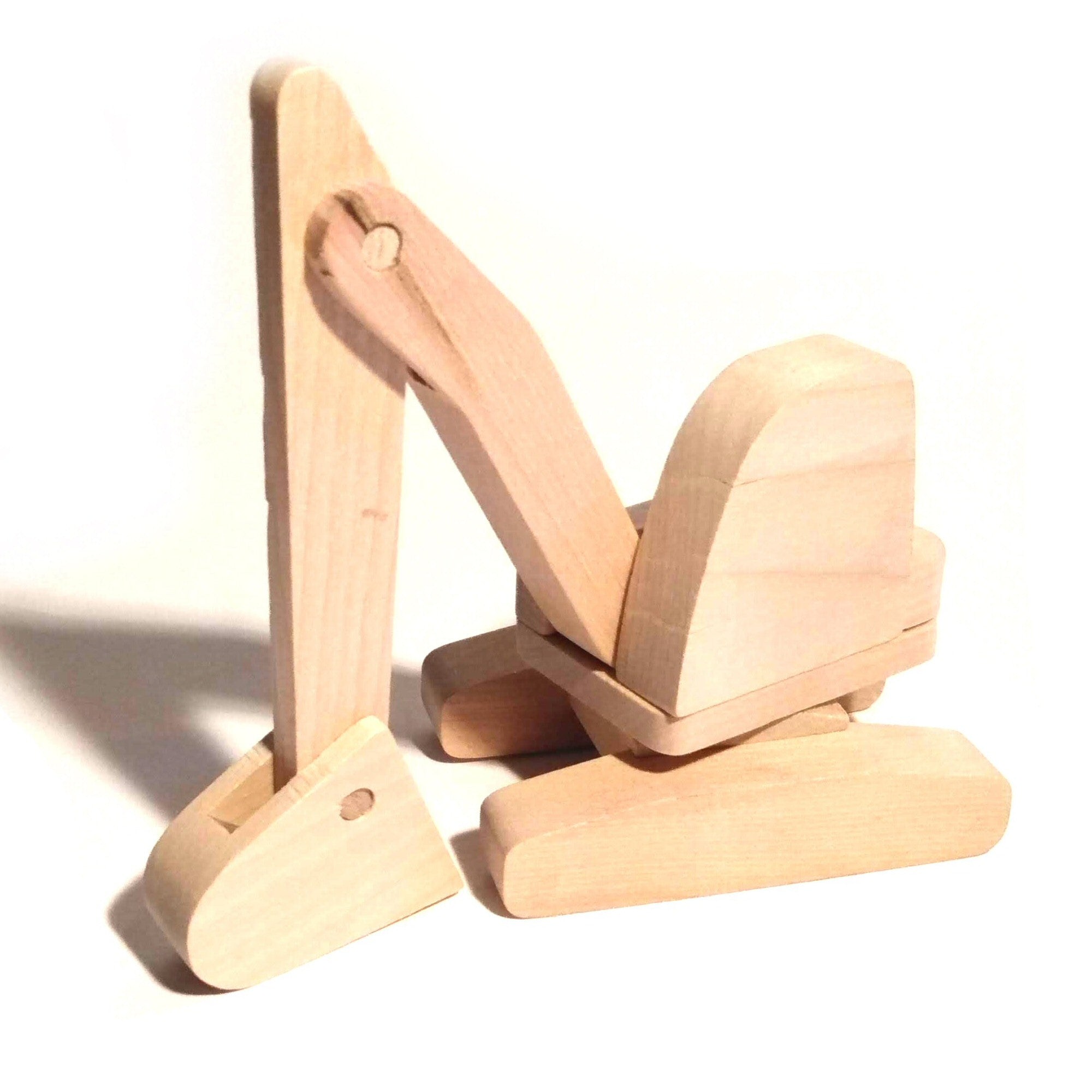 Mini-excavatrice en bois à coller – Les Défricheuses