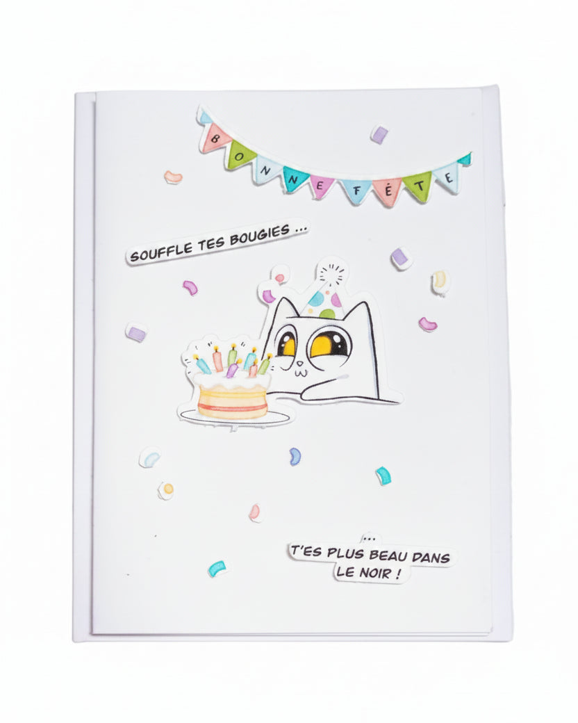 Cartes de souhaits - Cats and paper