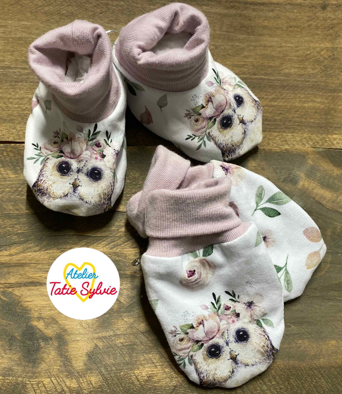 Duo mitaines et chaussons 0-6 mois