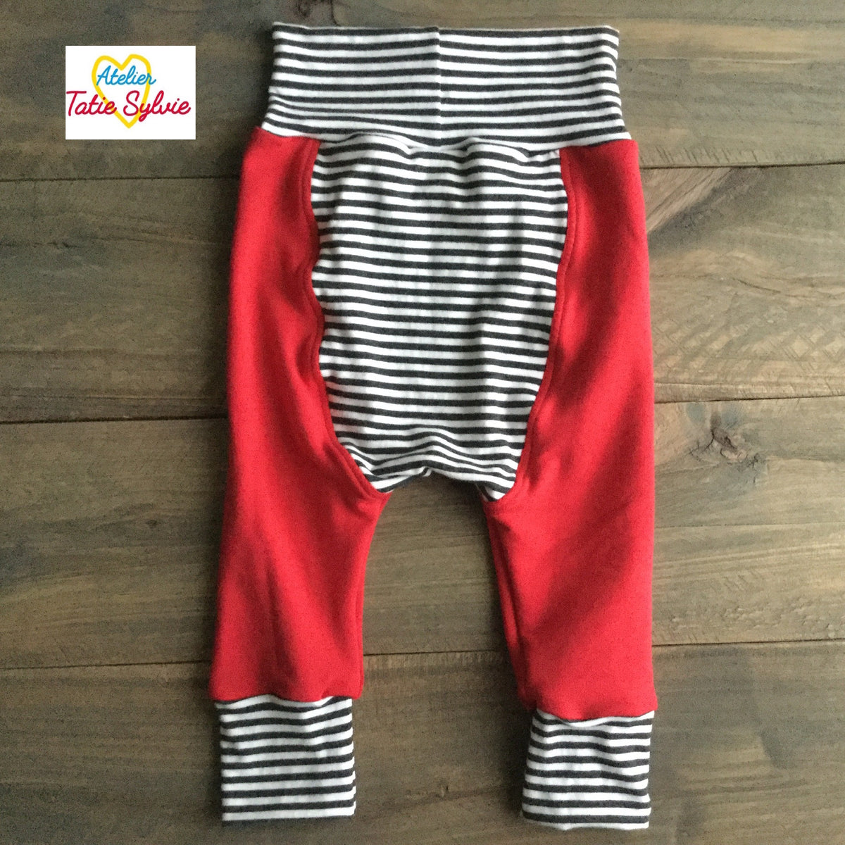Pantalon évolutif french terry 6-12 mois