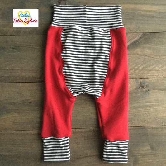 Pantalon évolutif french terry 6-12 mois