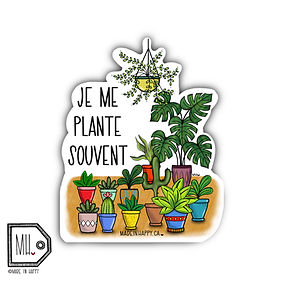 Je me plante souvent