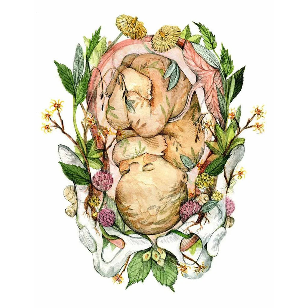 Bébé fleuri