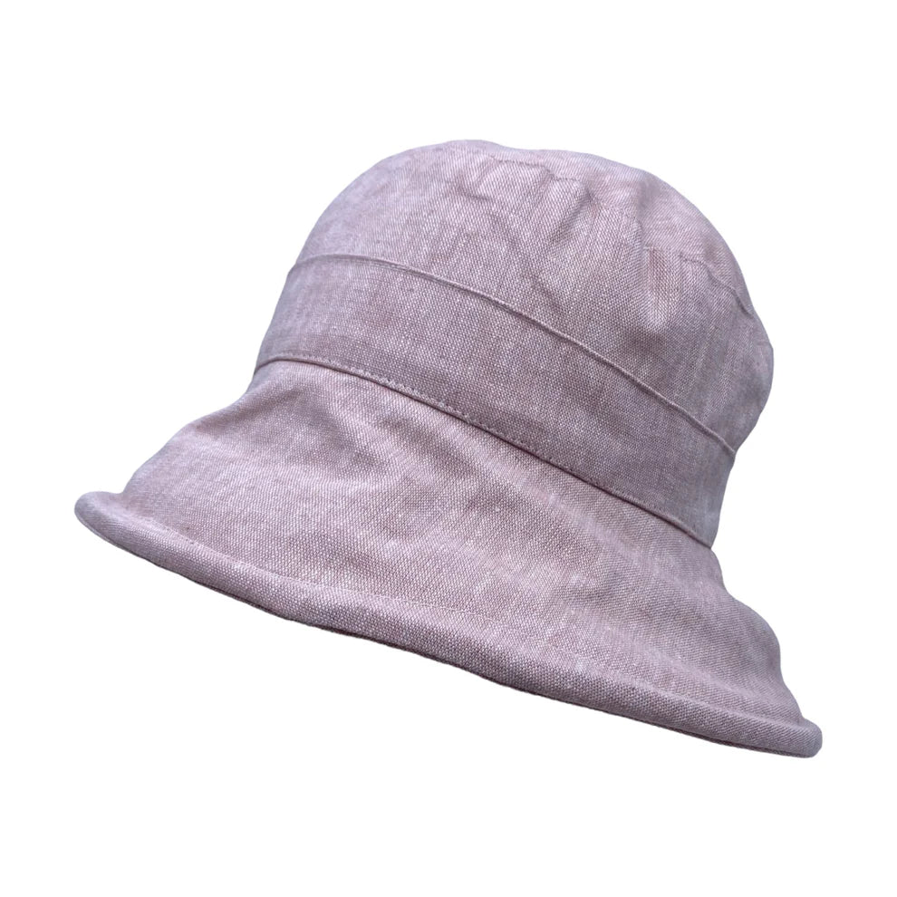 Chapeau en lin à large bord (-40%)