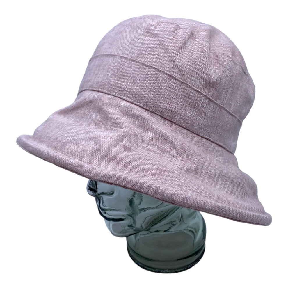 Chapeau en lin à large bord (-40%)